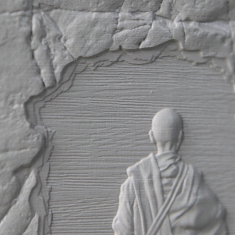 CHẬU CÂY ĐIÊU KHẮC NHÀ SƯ THÍCH MINH TUỆ