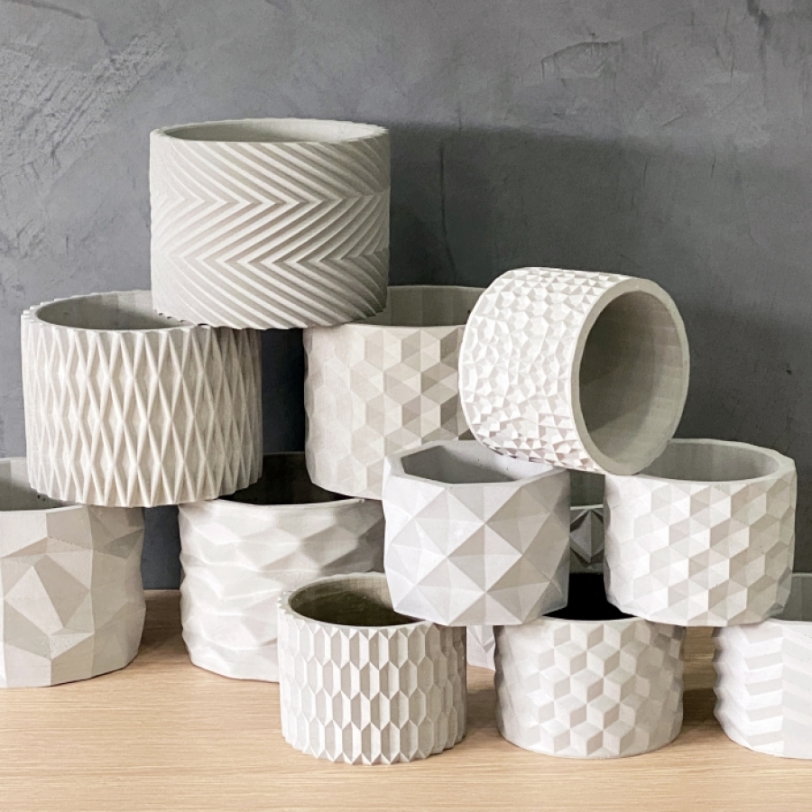 CHẬU CÂY XI MĂNG