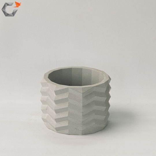 CHẬU CÂY XI MĂNG ORIGAMI PLO-04