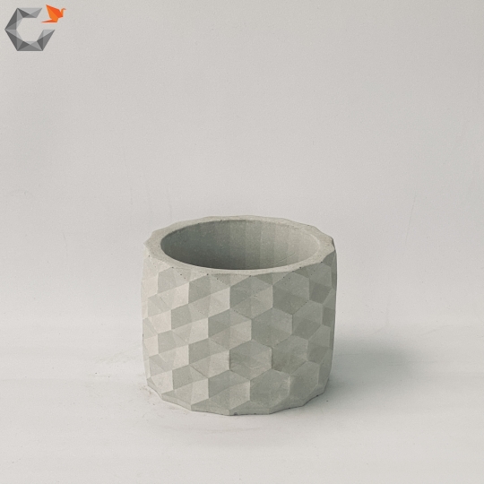 CHẬU CÂY XI MĂNG ORIGAMI PLO-03